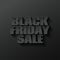 Black friday logo lettering design black background