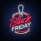 Black Friday neon advertising, discounts, sales, neon bright banner sign