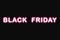 Black friday neon text effect style