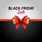 Black Friday Poster Sale with Ribbon and Bow Knot