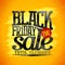 Black friday sale banner design, total clearance