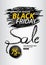 Black friday sale banner, Discount, promotion poster, advertisement, marketing, tags, sticker, balloons, brochure, leaflet, flyer