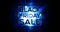 Black Friday Sale on blue flash explosion vector flyer template. Web site header horizontal banner