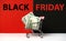 Black friday sale concept of holiday and pleasant shopping.