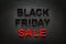 Black Friday Sale on dark slate background