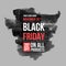 Black friday sale design template. conceptual layout for web and print.