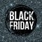 Black Friday sale lettering background. Template for your design, invitation, flyer, card, gift, voucher, certificate