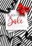Black friday sale and offers, bow and ribbons decoration