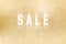 Black Friday sale poster design over a golden glittering pattern. Stylish sale card design over festive background with golden