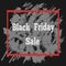 Black Friday Sale poster with a lettering