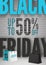 Black Friday sale realistic 3d vector poster template