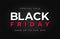 Black Friday sale. Red and white text on dark luxury background. Black Friday promotion and advertising, special offer