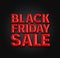 Black Friday Sale Sign 3d Chisel Lettering