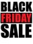 Black Friday Sale Vector text illustration. Retail Shop Sale Sign. Bold Red, Black text graphics.