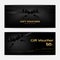 Black Friday Sales gift voucher or banner background