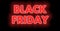 Black Friday sign in red