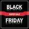 Black Friday Super Sale Flyer Shopping Message Holiday Promotion Concept