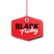 Black Friday Tag Isolated Big Sale Logo Design