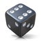 Black game dice