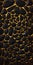 Black Gems in an Abstract Gold Setting. Luxury Vertical Background.