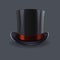 Black gentleman hat