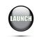 Black glossy Launch button