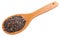 Black Glutinous Rice On Wooden Spoon X