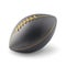 Black and gold american football ball