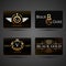 Black and gold cards template