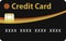 Black and Gold Credit Card