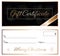 Black and gold elegant gift certificate christmas design