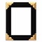 Black and Gold Framed Picture Frame w/ Path