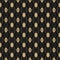 Black and gold luxury abstract seamless pattern with chains, wavy shapes, ovals, thin curved lines, ropes