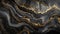 Black and gold marbled pattern with luxurious swirls.