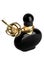 Black and gold perfume bottle