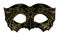 Black and Gold Spiderweb Domino Mask