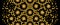 Black and golden islamic arabic decorative pattern, texture, background with stars. Arabesque rich luxury vector pattern