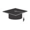 black graduation hat icon