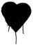 Black Graffiti heart