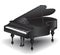 Black grand piano