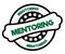 Black and green MENTORING stamp.