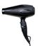 Black hairdryer isolated on white background