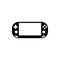 Black Handheld game console symbol for banner, general design print and websites.