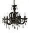 Black hanging chandelier