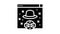 black hat link glyph icon animation