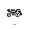 black haul isolated vector icon. simple element illustration from transportation concept vector icons. haul editable logo symbol