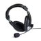 Black Headphone call centre hotline on background ,clipping path