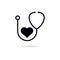 Black Health Medical Care icon or logo