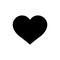 Black heart shape on isolated background.Like icon. Social media icon wirh heart. vector illustration