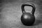 Black heavy kettlebell